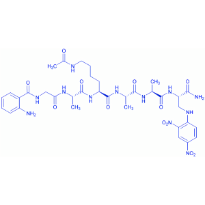 Abz-Gly-Ala-Lys(Ac)-Ala-Ala-Dap(Dnp)-NH₂ trifluoroacetate salt
