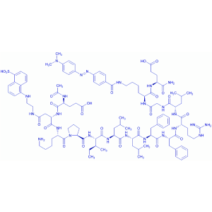 Ac-Glu-Asp(EDANS)-Lys-Pro-Ile-Leu-Phe-Phe-Arg-Leu-Gly-Lys(DABCYL)-Glu-NH₂ trifluoroacetate salt