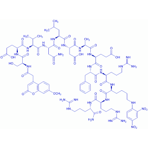 Mca-(Asn⁶⁷⁰,Leu⁶⁷¹)-Amyloid β/A4 Protein Precursor₇₇₀ (667-676)-Lys(Dnp)-Arg-Arg amide trifluoroacetate salt